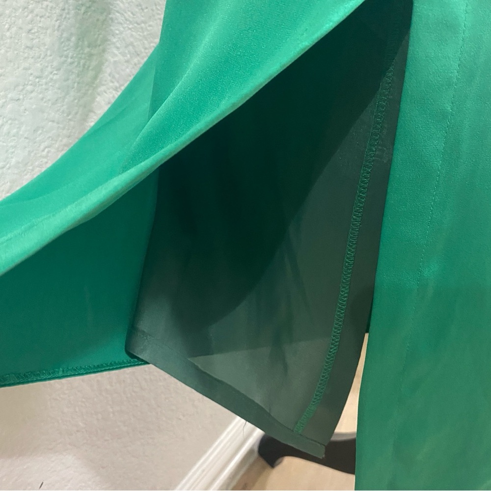 Lutz Teutloff Quiet Luxury Green Skirt, See Measurements, Fully Lined - Picture 3 of 8